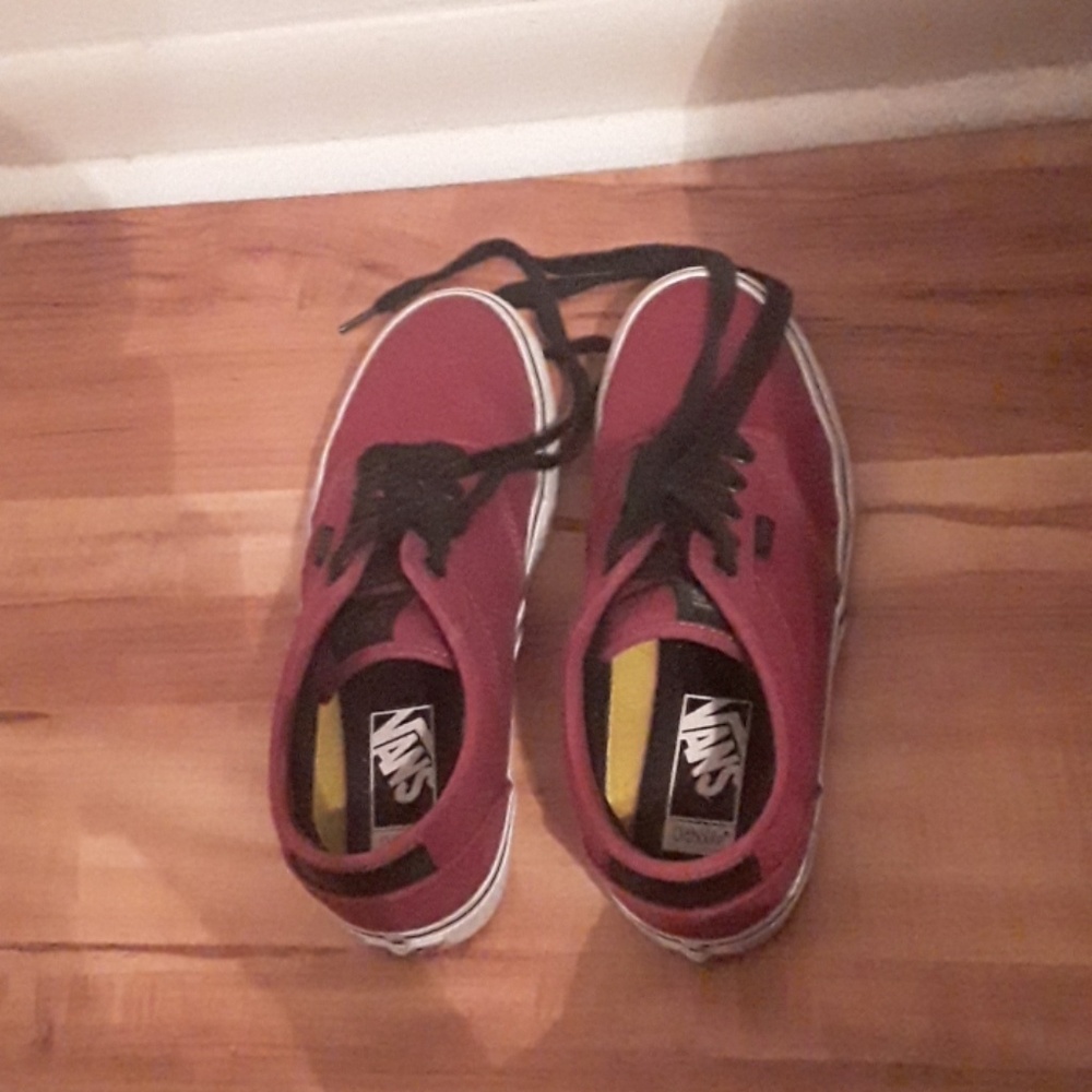 Burgundy Vans